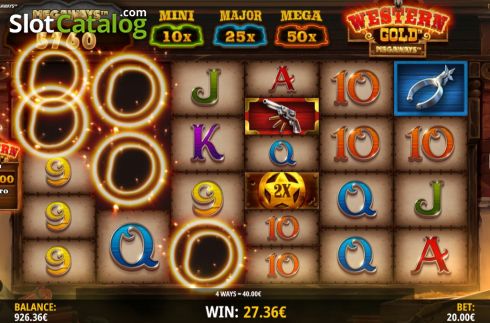 Οθόνη4. Western Gold Megaways Κουλοχέρης