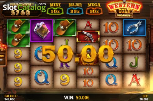 Οθόνη5. Western Gold Megaways Κουλοχέρης