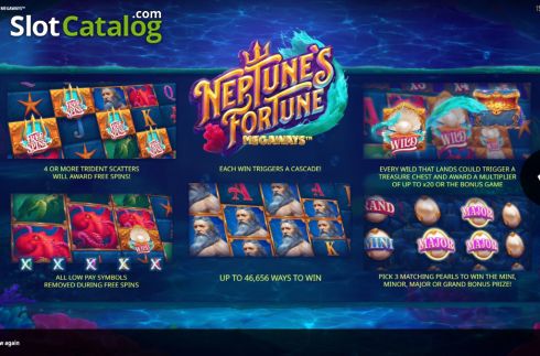 Οθόνη2. Neptunes Fortune Megaways Κουλοχέρης