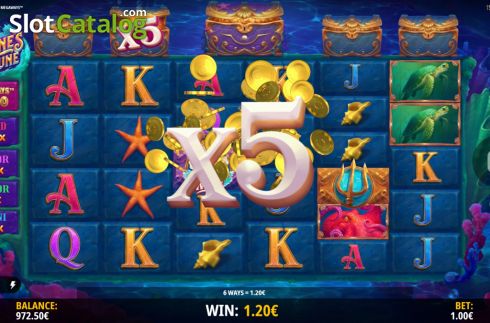 Οθόνη5. Neptunes Fortune Megaways Κουλοχέρης