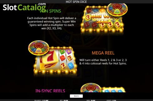 Οθόνη9. Hot Spin Dice Κουλοχέρης 