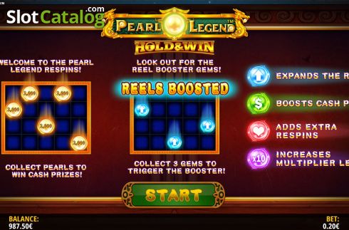 Οθόνη7. Pearl Legend Hold and Win Κουλοχέρης