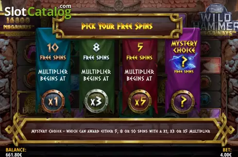 Οθόνη5. Wild Hammer Megaways Κουλοχέρης