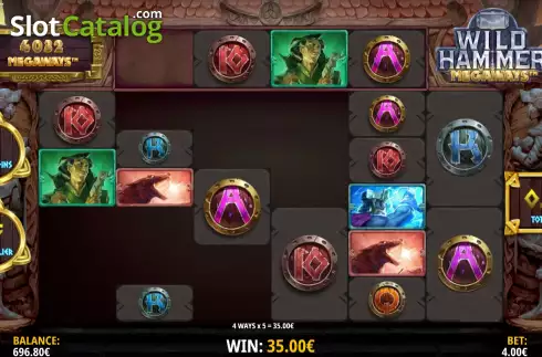 Οθόνη6. Wild Hammer Megaways Κουλοχέρης