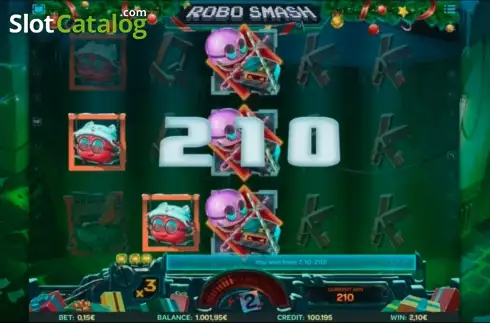 Οθόνη4. Robo Smash Xmas Κουλοχέρης 