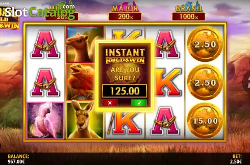 Οθόνη6. Outback Gold Hold and Win Κουλοχέρης