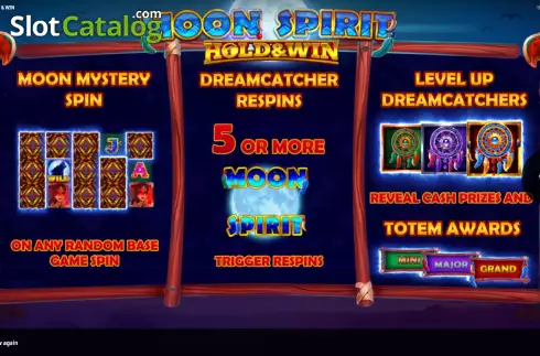 Οθόνη2. Moon Spirit Hold & Win Κουλοχέρης