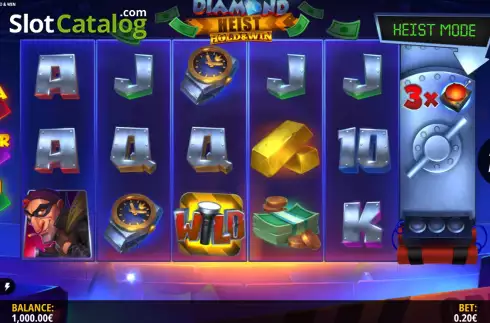 Οθόνη3. Diamond Heist Hold & Win Κουλοχέρης