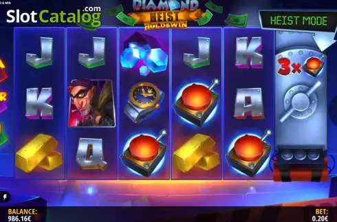 Οθόνη5. Diamond Heist Hold & Win Κουλοχέρης