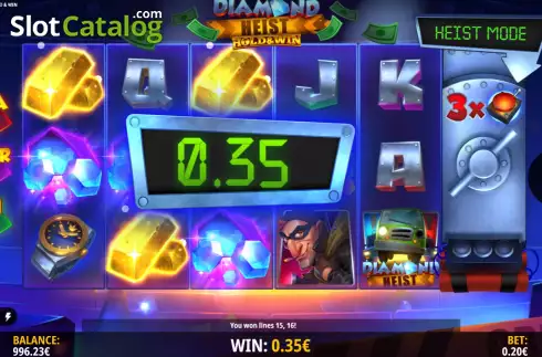 Οθόνη4. Diamond Heist Hold & Win Κουλοχέρης