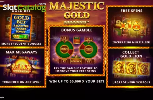 Οθόνη2. Majestic Gold Megaways Κουλοχέρης
