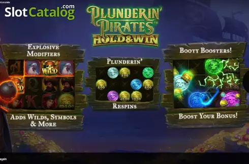 Οθόνη2. Plunderin Pirates Hold & Win Κουλοχέρης