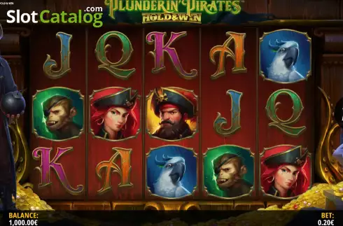 Οθόνη3. Plunderin Pirates Hold & Win Κουλοχέρης