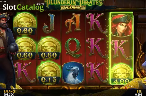 Οθόνη8. Plunderin Pirates Hold & Win Κουλοχέρης