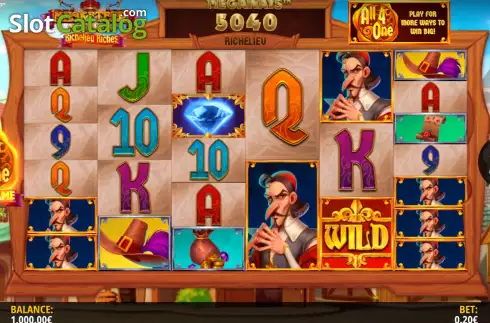 Οθόνη3. Musketeer Megaways Κουλοχέρης
