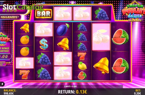 Οθόνη4. Triple Fruit Deluxe Megaways Κουλοχέρης