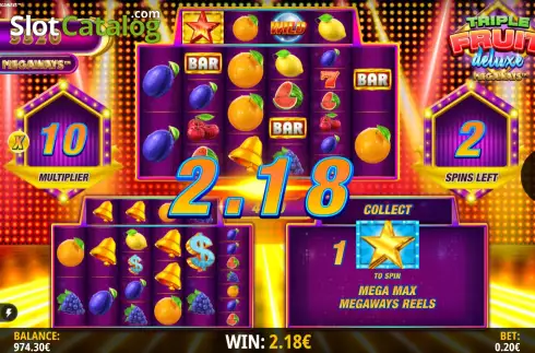 Οθόνη8. Triple Fruit Deluxe Megaways Κουλοχέρης