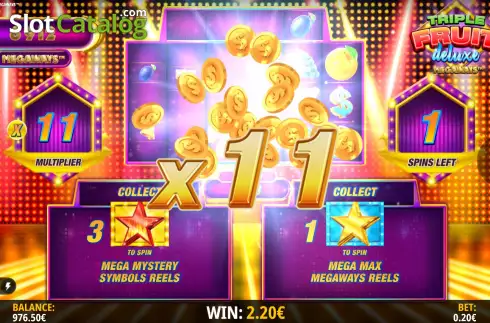 Οθόνη9. Triple Fruit Deluxe Megaways Κουλοχέρης