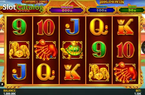 Οθόνη3. Lanterns & Lions: Hold & Win Κουλοχέρης