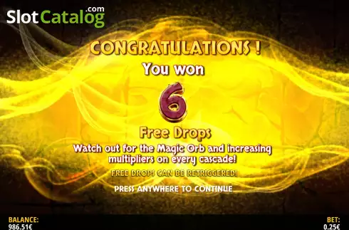Οθόνη6. The Magic Orb Hold & Win Κουλοχέρης