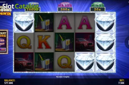 Οθόνη6. Brilliant Diamonds: Hold & Win Κουλοχέρης