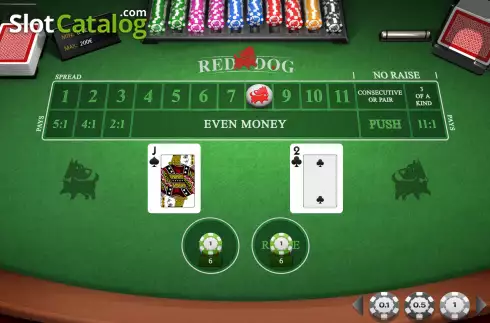 Οθόνη5. Red Dog (iSoftBet) Κουλοχέρης