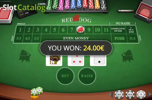 Οθόνη7. Red Dog (iSoftBet) Κουλοχέρης