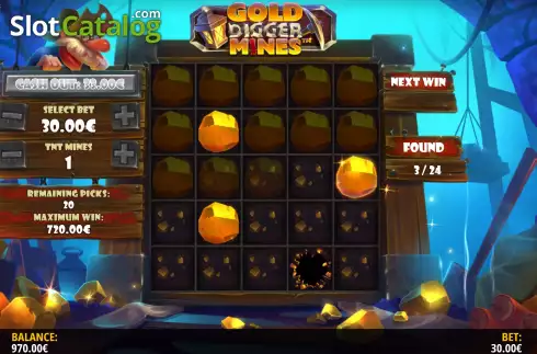 Οθόνη3. Gold Digger: Mines Κουλοχέρης