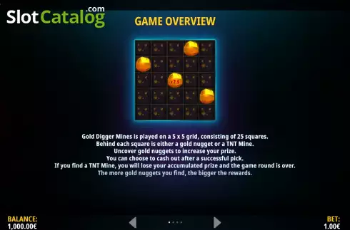 Οθόνη8. Gold Digger: Mines Κουλοχέρης
