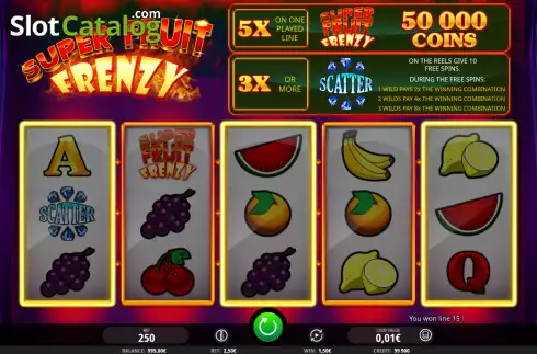 Οθόνη3. Super Fruit Frenzy Κουλοχέρης 