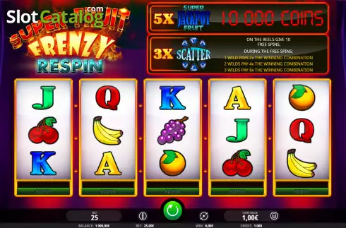 Οθόνη2. Super Fruit Frenzy Respin Κουλοχέρης
