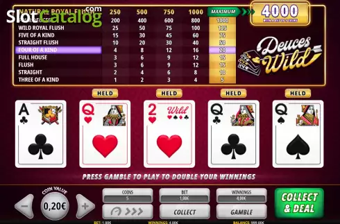 Οθόνη4. Deuces Wild (iSoftbet) Κουλοχέρης