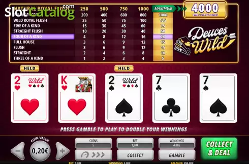 Οθόνη5. Deuces Wild (iSoftbet) Κουλοχέρης