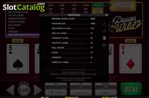 Οθόνη6. Deuces Wild (iSoftbet) Κουλοχέρης