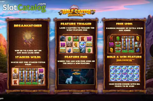 Οθόνη2. Wolf Canyon Hold and Win Κουλοχέρης 