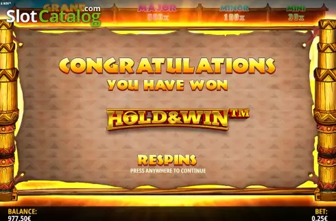 Οθόνη7. Wolf Canyon Hold and Win Κουλοχέρης 