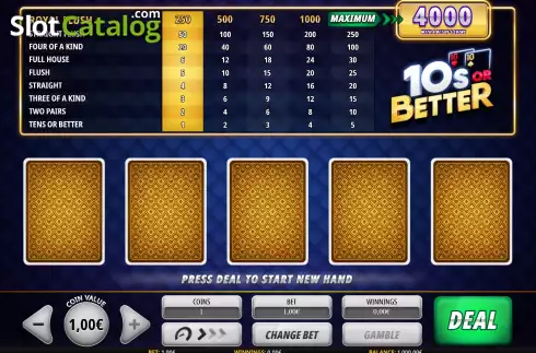 Οθόνη2. Tens or Better (iSoftBet) Κουλοχέρης
