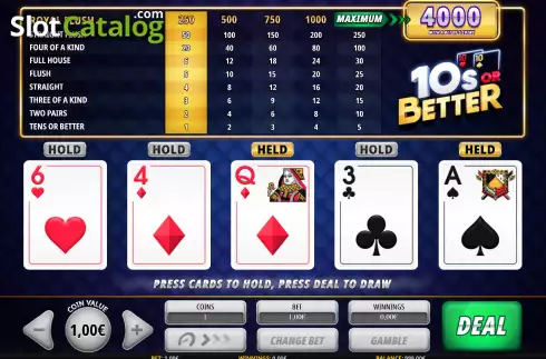 Οθόνη4. Tens or Better (iSoftBet) Κουλοχέρης