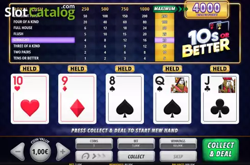 Οθόνη7. Tens or Better (iSoftBet) Κουλοχέρης