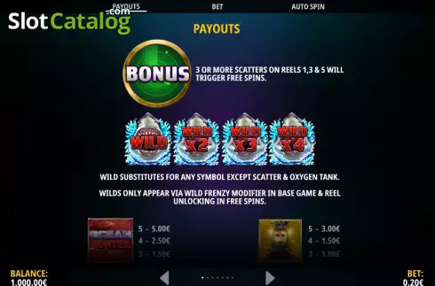 Οθόνη8. Ocean Hunter (iSoftBet) Κουλοχέρης