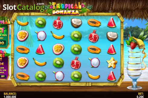 Οθόνη3. Tropical Bonanza (iSoftBet) Κουλοχέρης