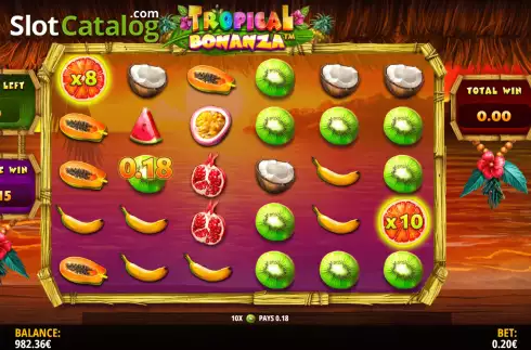 Οθόνη8. Tropical Bonanza (iSoftBet) Κουλοχέρης
