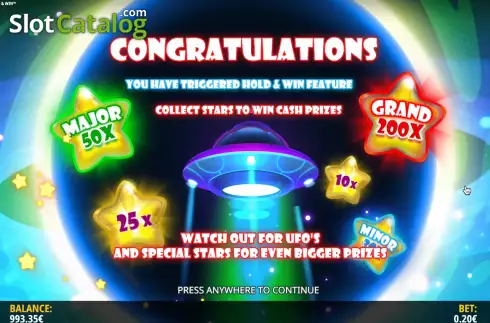 Οθόνη6. Stars n’ Sweets Hold and Win Κουλοχέρης