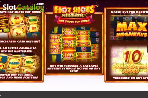 Οθόνη2. Hot Shots Megaways Κουλοχέρης 
