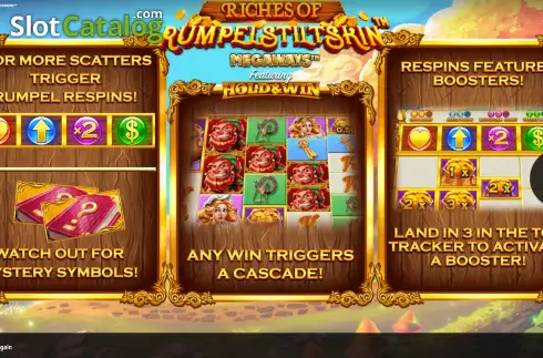 Οθόνη2. Riches of Rumpelstiltskin Megaways Κουλοχέρης