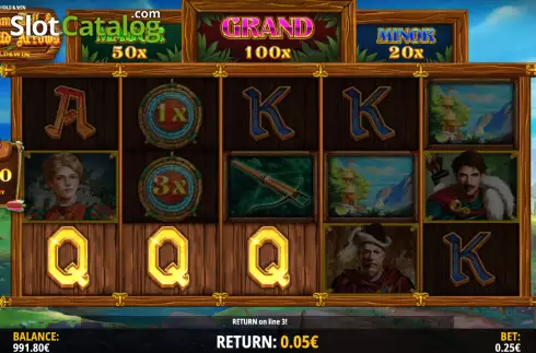 Οθόνη5. William Tell and The Wild Arrows Hold and Win Κουλοχέρης 