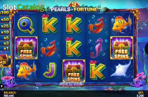 Οθόνη6. 9 Pearls of Fortune Κουλοχέρης
