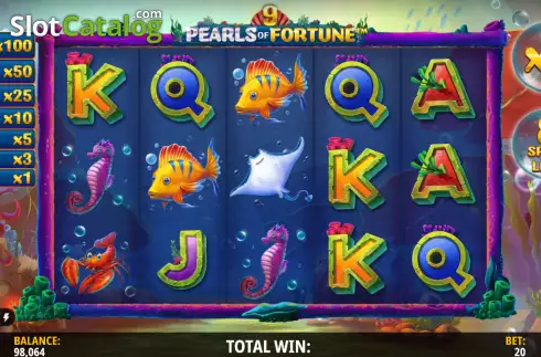 Οθόνη9. 9 Pearls of Fortune Κουλοχέρης