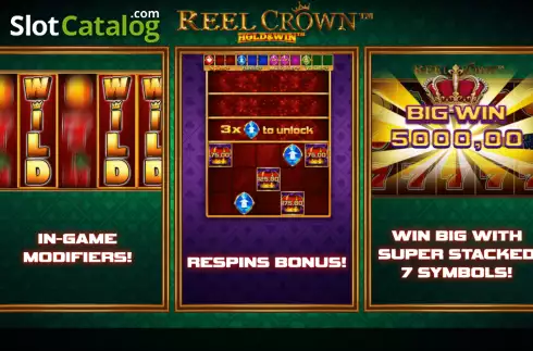 Οθόνη2. Reel Crown Hold and Win Κουλοχέρης