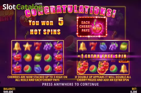 Οθόνη7. Red Hot Cherry Κουλοχέρης